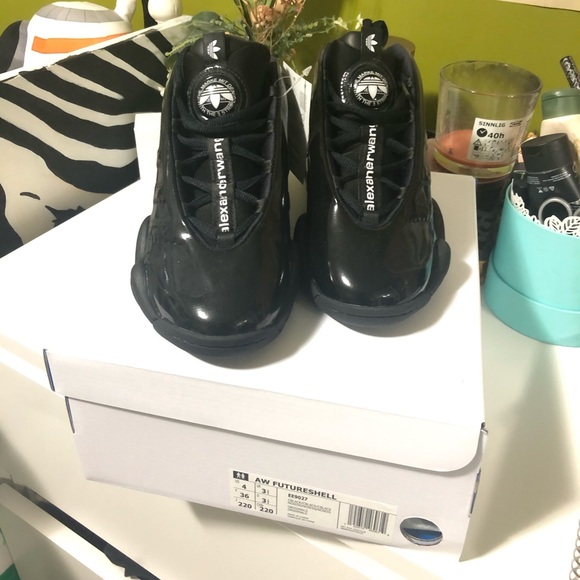 Alexander Wang x Adidas Black Futureshell Sneakers - Picture 2 of 9